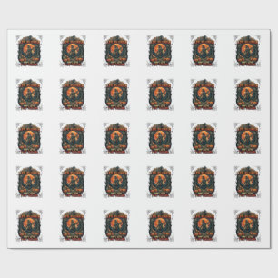 Lief Halloween Skelet Vogelverschrikker Vollemaan Cadeaupapier