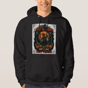Lief Halloween Skelet Vogelverschrikker Vollemaan Hoodie