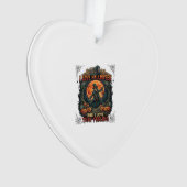 Lief Halloween Skelet Vogelverschrikker Vollemaan Ornament (voorkant)