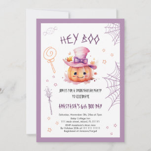 Lief Halloween spektakel meisje 6de verjaardag Kaart