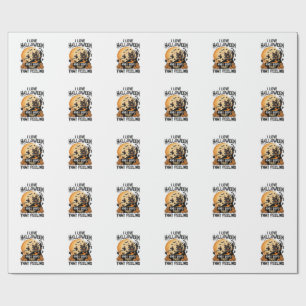 Lief Halloween Spokenhuis Maan Heks Pompoenen_1 Cadeaupapier