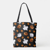 Lief halloween-spook-pompoenpatroon tote bag (Achterkant)