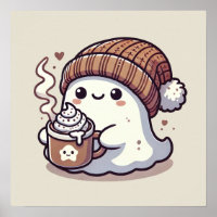 Lief Halloween-spookje in herfstmutss en warme cho
