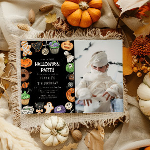 Lief Halloween Trick Or Treat Foto Verjaardag Kaart
