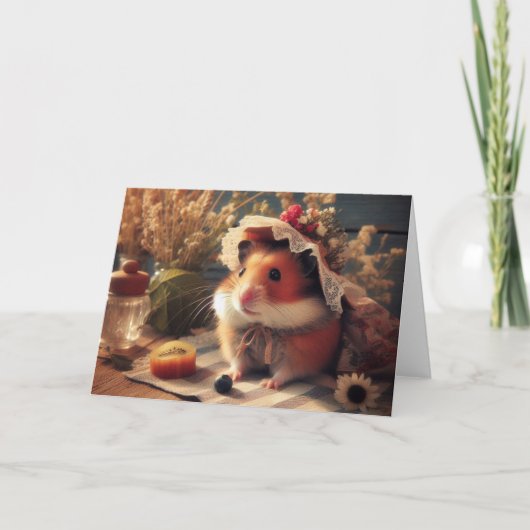 Lief Hamstertje Midzomer Kaart (Voorkant)