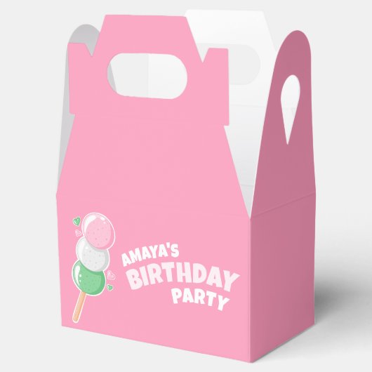 Lief Hanami Dango Verjaardagsfeest Bedankdoosjes (Geopend)