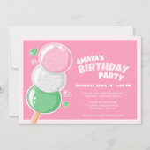 Lief Hanami Dango Verjaardagsfeest Kaart (Voorkant)