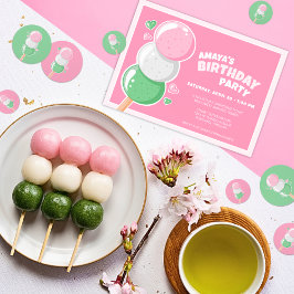 Lief Hanami Dango Verjaardagsfeest Kaart