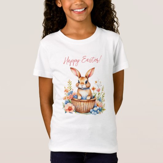 Lief Happy Easter Bunny Rabbit T-shirt (Voorkant)