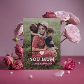 Lief HART IK HOU VAN JE MAM Moederdag Foto Kaart