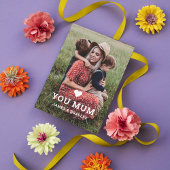 Lief HART IK HOU VAN JE MAM Moederdag Foto Kaart