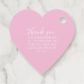 lief hart koppels BRUILOFT DOUCHE pastel snoep Bedankjes Labels (Achterkant)