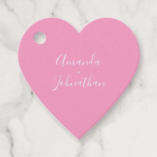 lief hart koppels BRUILOFT DOUCHE pastel snoep Bedankjes Labels (Voorkant)