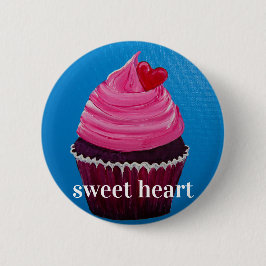 lief hart ronde button 5,7 cm