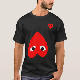 Lief hart zakje mannen vrouwen kinderen rode hart t-shirt