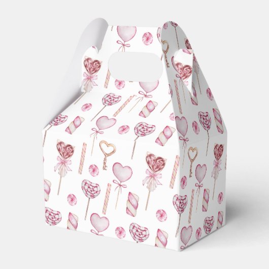 Lief harten patroon bedankdoosjes (Achterkant)
