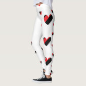Lief harten patroon leggings (Links)