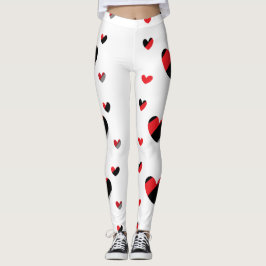 Lief harten patroon leggings