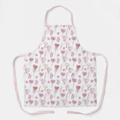 Lief harten patroon schort (Voorkant)