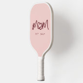 Lief Hartig Eenvoudig Script Mama Opgericht Pickleball Paddle (Links)