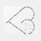 Lief hartvormig tekst kat moeder fleece deken (Voorkant (Horizontaal))