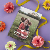 Lief HEART LIEFDE JE MOM Moederdag Foto Kaart