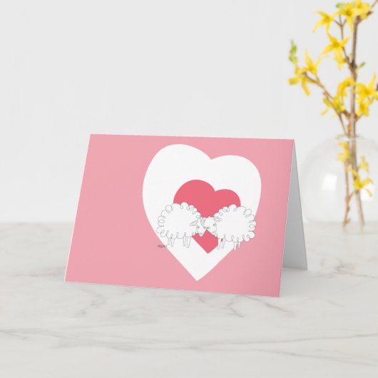 Lief Hebben Wol Kaart (Gele Bloem)