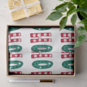 Lief Ho Ho Ho Kleurige Kerstmis Tissuepapier (Geschenk)