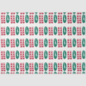 Lief Ho Ho Ho Kleurige Kerstmis Tissuepapier (Voorkant)