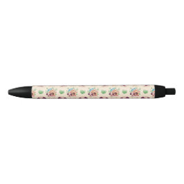 Lief hondpatroon zwarte inkt pen