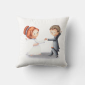 Lief huwelijksjubileum bruid bruidegom kussen (Achterkant)