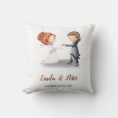 Lief huwelijksjubileum bruid bruidegom kussen (Voorkant)