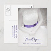 Lief iets blauw Sash Vrijgezellenfeest dank je Briefkaart (Voorkant / Achterkant)