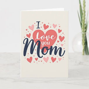Lief ik hou van jou mama hart kaart