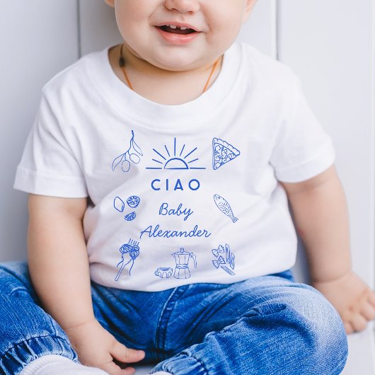 Lief Italiaans thema cadeau voor baby shower Ciao  Romper