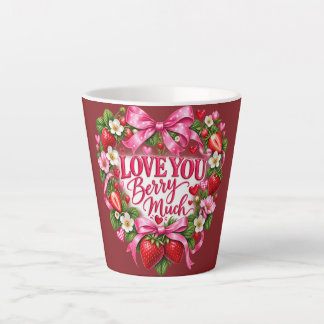 Lief Je Berry Veel Aardbeienmok | Roze Latte Mok