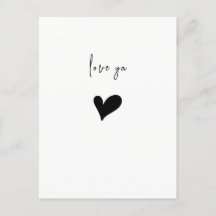 Lief Je Cute Hart Minimalistisch