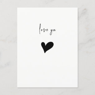 Lief Je Cute Hart Minimalistisch Briefkaart
