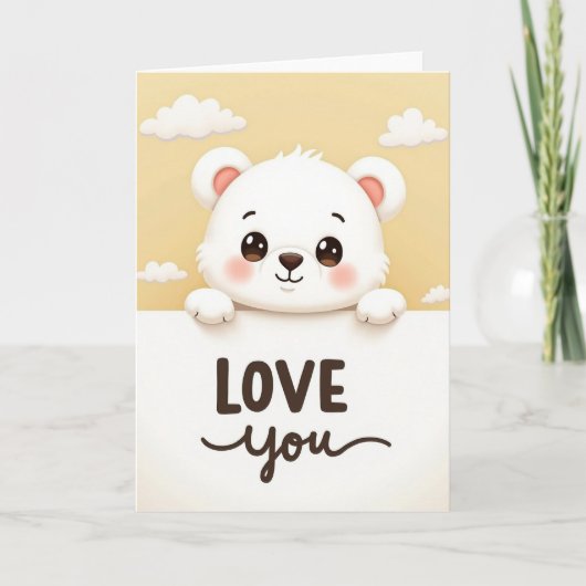 Lief Je Knuffel Beer Kaart (Voorkant)