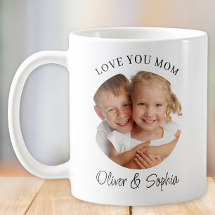 Lief Je Mama Modern Foto Moederdag Koffiemok