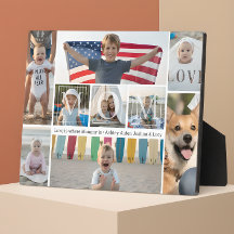 Lief Je Mama Namen 9 Foto Collage Plaquette