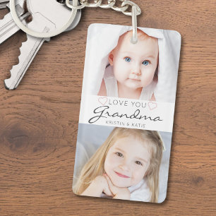 Lief Je Oma Handgeschreven Schrift 2 Foto Sleutelhanger