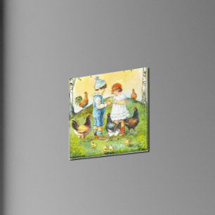 Lief Jenny Nyström Happy Easter Magneet