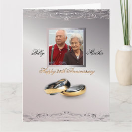 Lief jubileum 25 jaar geweldige aangepaste foto kaart