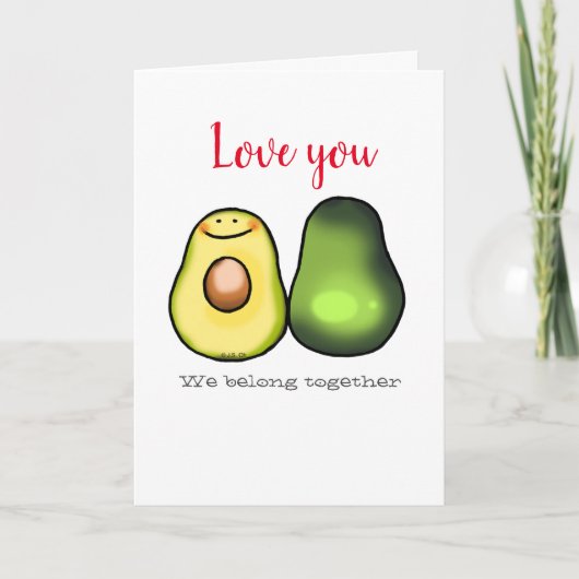 Lief jullie avocado's kaart (Voorkant)