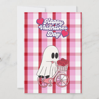Lief kaartje voor Valentijnsdag met spookje Feestdagenkaart
