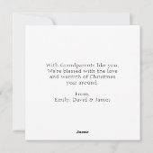 Lief kabouter-echtpaar Oma & Opa Kerstmis Feestdagenkaart (Achterkant)