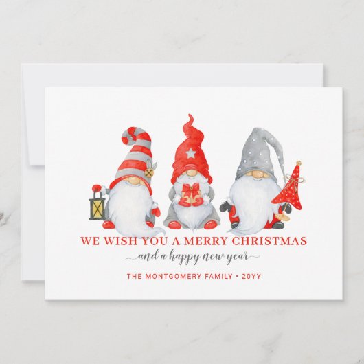 Lief Kabouter Trio Kerstmis Feestdagenkaart (Voorkant)