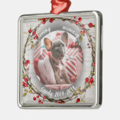 Lief Kat Dier Herdenking Aangepaste Foto Metalen Ornament (Links)