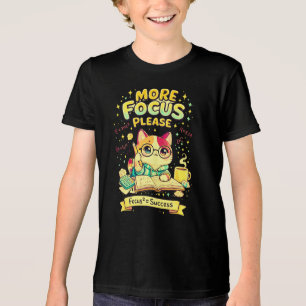 Lief Kat Studie Wiskunde Motivatie Ontwerp Student Tri-Blend Shirt